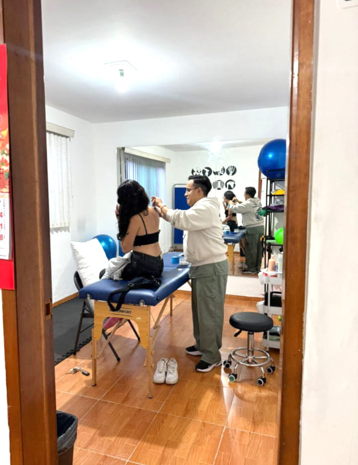 Sesión de fisioterapia